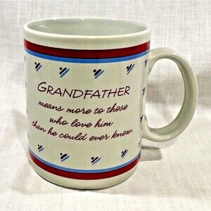 HALLMARK CARDS Vintage 1986 Grandfather Coffee Mug/Tea Cup 12 oz. - Sentimental